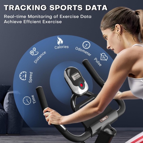 Rower magnetyczny Dmasun z monitorem LCD Nowy