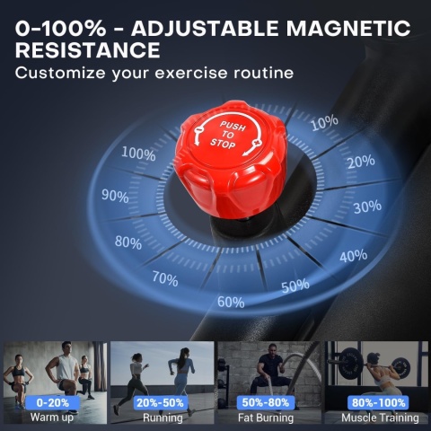Rower magnetyczny Dmasun z monitorem LCD Nowy