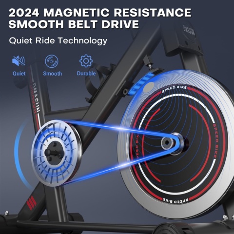 Rower magnetyczny Dmasun z monitorem LCD Nowy