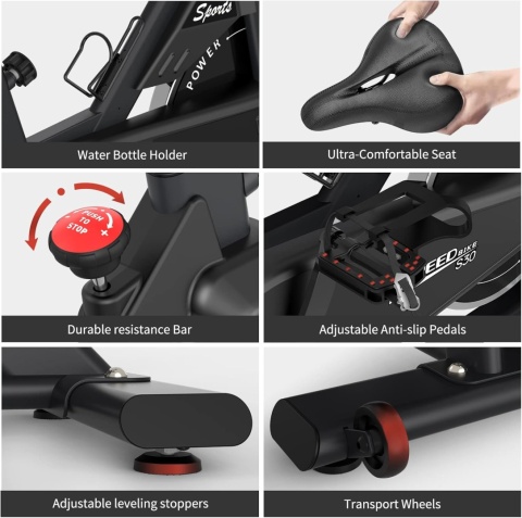 Rower treningowy, magnetyczny Pasyou