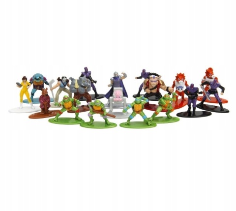 ADA TURTLES METALOWE FIGURKI 18-PAK