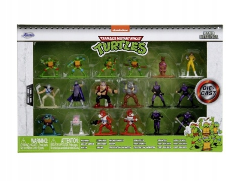 ADA TURTLES METALOWE FIGURKI 18-PAK