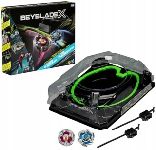 Arena walki Zestaw bitewny Beyblade X Hasbro 2 dyski z wyrzutniami F9588 UŻYWANY