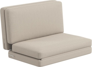HOMCOM Sofa 3 w 1, rozkładane, welurowe, do sypialni, komfortowe