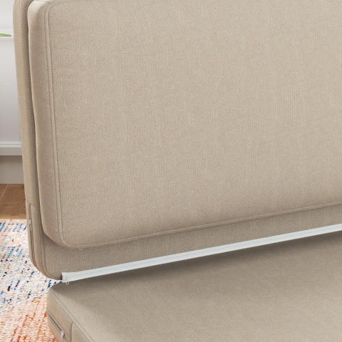 HOMCOM Sofa 3 w 1, rozkładane, welurowe, do sypialni, komfortowe