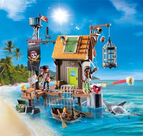 Klocki Playmobil 71792 Piracki port z więzieniem Pirates POWYSTAWOWY