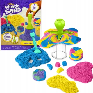 Piasek kinetyczny Spin Master 3 kol. + akcesoria POWYSTAWOWY