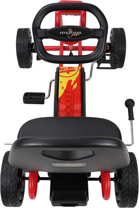 Rocket gokart z pedałami, czerwony