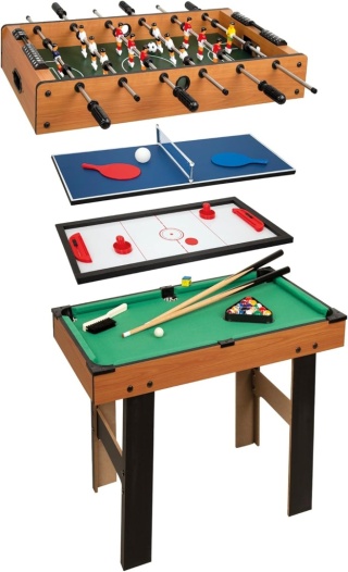Stół do gier wieloosobowych 4 w 1 87x73x43cm
