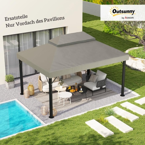 Zastępczy dach do pawilonu ogrodowego 3x4 m